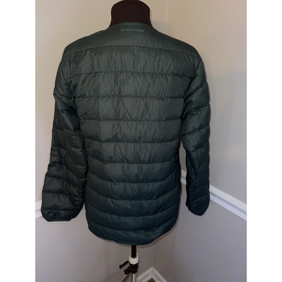 Outdoor Voices SoftShield Liner Down Jacket Unisex Size Medium Green Trails - Picture 5 of 7